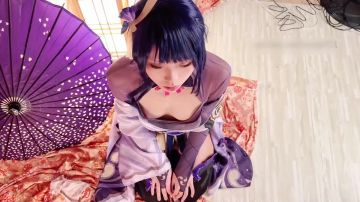 ✿劲爆硬核❤️二次元✿ 超淫三点全露出Cos雷电将军▌浵卡▌掰穴鉴赏极品美鲍 口交龟头责嫩穴榨精 满足所有性幻想 (1)