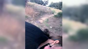 【摩托车震】户外啪啪大神『户外色黄鸭』带女友野战被人跟踪直接在摩托上干起来第03集