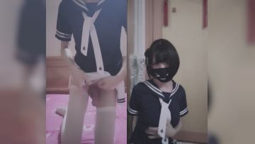 曦曦大胸JK白丝女装 用自己的美腿刺激冲了一发