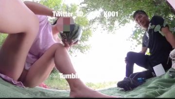 推特大神YQ_K路遇卖瓜中年男人 淫妻超短裙不穿内裤露出给他偷偷欣赏