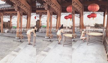 唯美MV风格露出达人萍萍系列第3部 旅游景区内的无限挑逗