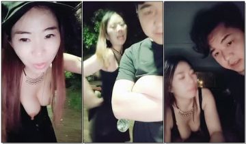 非常风骚的少妇和炮友深夜在户外露出口交 回到车里车震啪啪 十分淫荡