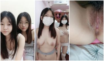 两个清纯妹妹！乖巧甜美新人下海！激情双女诱惑，脱光光互揉奶子，毛毛杂乱超粉嫩穴，近距离特写