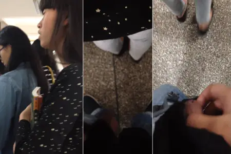 @20209692119 用户上传：饭堂尾随妹子涂鸦在她身上