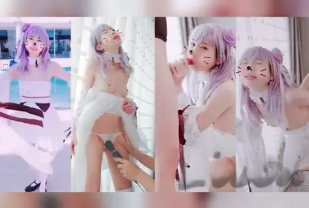 POUB-5259 [Anicos] azurlane 独角兽婚纱 - 婚前中出...