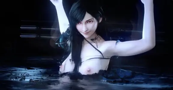 3D蒂法的小穴里住了3个水下怪物