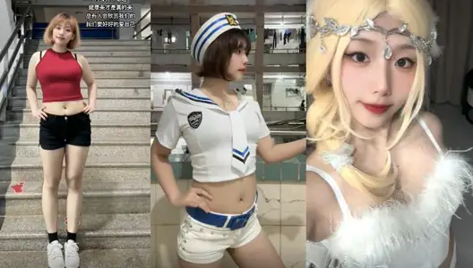 成都师范大学【王敏】抖音【超级无敌芒果冰】被金主拿下，一边举着吃几把照片一边被金主狂干