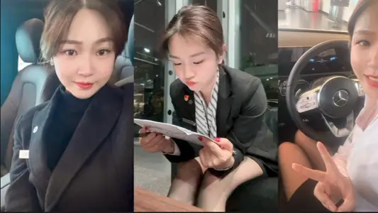 江苏苏州奔驰4S店女销售【李玟】为业绩献身，制服诱惑酒店激战客户视频流出